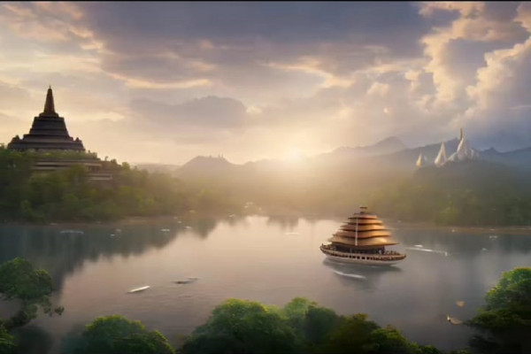 Dibangun Dinasti Sailendra dan Ditemukan Adipati Yogyakarta Tan Jin Sing, Begini Kemegahan Candi Borobudur Hasil Pencitaraan AI