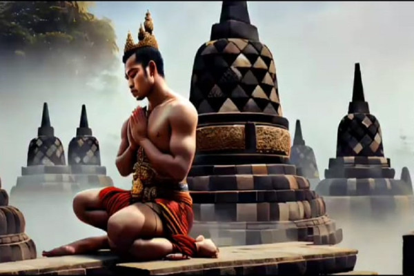 Dibangun Dinasti Sailendra dan Ditemukan Adipati Yogyakarta Tan Jin Sing, Begini Kemegahan Candi Borobudur Hasil Pencitaraan AI