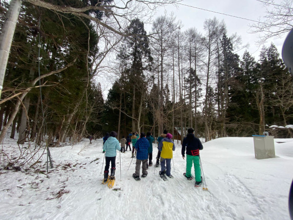 Menjajal Snowshoe, Jalan di Atas Salju dalam Hutan Jepang