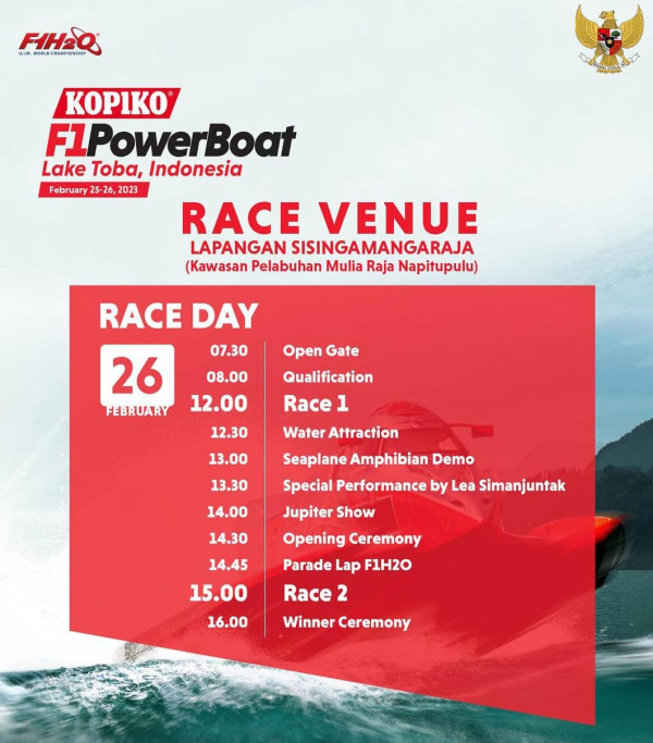Rangkaian Acara Race Day F1 Powerboat 2023 Indonesia: Dibuka Sesi Kualifikasi