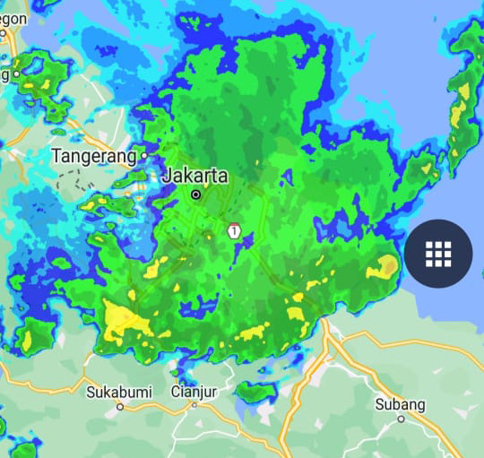 Jakarta Malam Ini Berpotensi Diguyur Hujan Lebat Disertai Angin Kencang