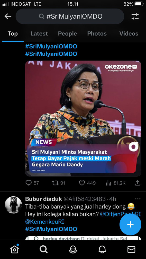 Tagar Sri Mulyani OMDO Trending di Twitter Gegara Mario Dandy