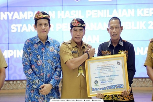 Pemprov Kalimantan Utara Raih Opini Tinggi Kepatuhan Pelayanan Publik dari Ombudsman RI