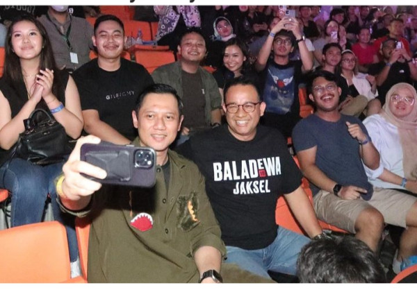 3 Momen Kebersamaan Anies-AHY, Nomor 2 Nobar Konser Dewa 19 di JIS