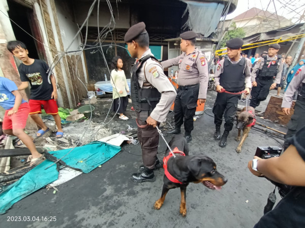 Anjing Pelacak Dikerahkan Cari Korban Kebakaran Depo Pertamina Plumpang