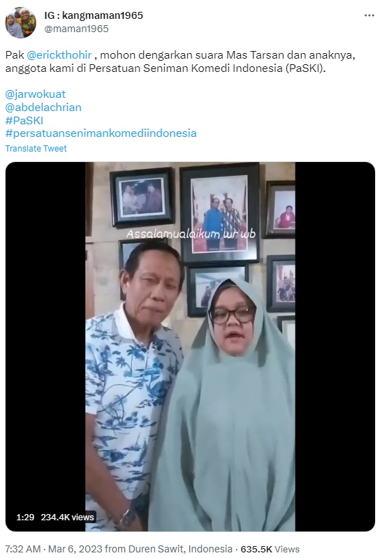 Tarzan Srimulat Curhat Didenda PLN Rp90 Juta, Ini Kronologinya