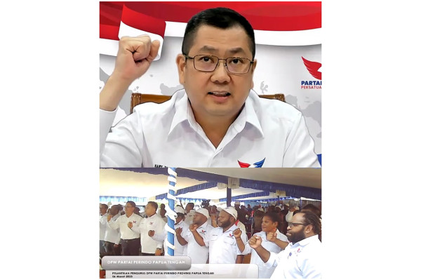 Lantik Pengurus DPW Partai Perindo Papua Tengah, HT: Keberhasilan Kita, Keberhasilan Indonesia