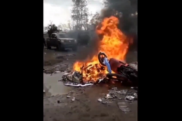 Event Trail yang Rusak Edelweiss Rawa Berakhir Ricuh, Hadiah Motor Dibakar Peserta