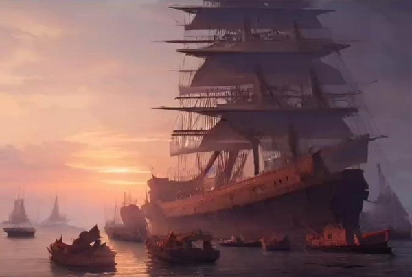 Dahsyat! Begini Penampakan Kekuatan Armada Laut Majapahit yang Dikomandani Mpu Nala Hasil Artificial Intelligence