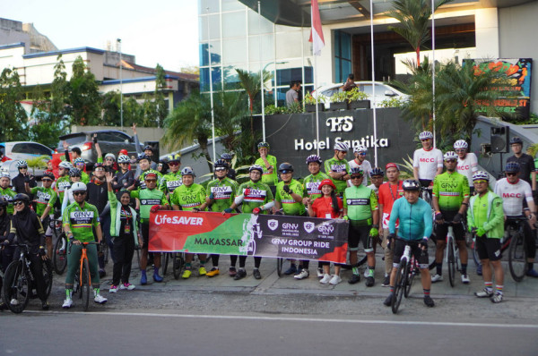 Group Ride Indonesia ke-4 GFNY Mandalika dan GFNY Bali-IFG Life Sambangi Makassar: Menikmati Kota Bersejarah
