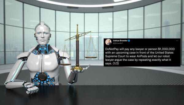 Robot Pengacara Digugat karena Bukan Sarjana Hukum