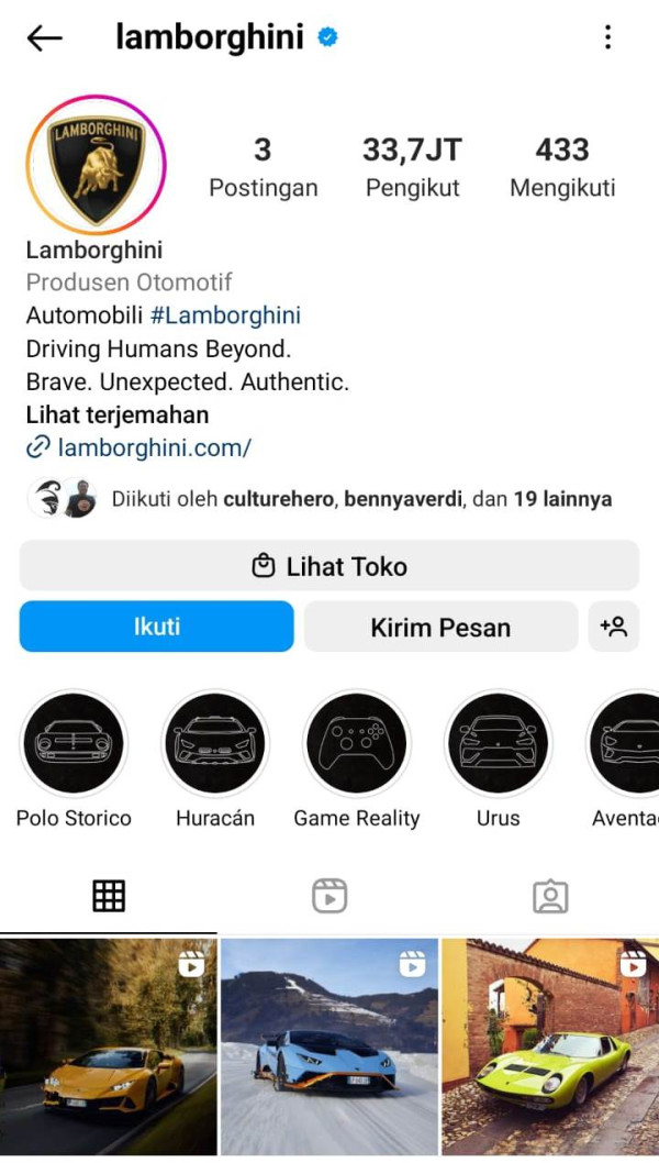 Misterius, Lamborghini Hapus Nyaris Semua Foto di Instagram Kecuali 3 Mobil