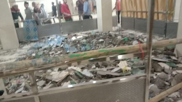 Kubah Masjid di Makassar Roboh saat Hendak Salat Tarawih, 6 Orang Luka Serius