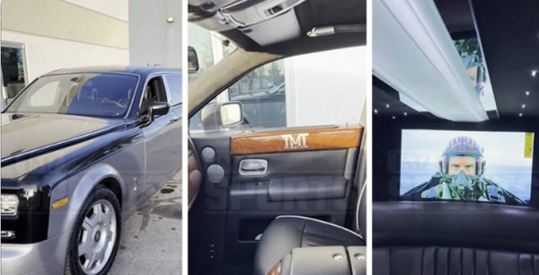Edan, Floyd Mayweather Jr Pasang TV 45 Inci di Mobil Rolls-Royce Limousine