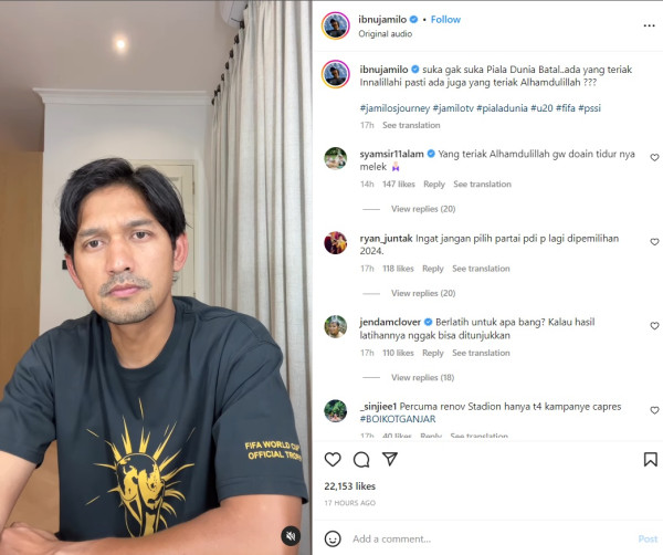 Ibnu Jamil Sebut Indonesia Belum Layak Tampil di Piala Dunia U-20: Tetap Berlatih