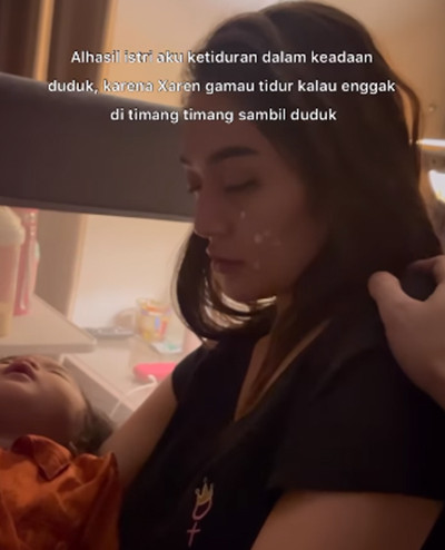 Siti Badriah Tidur dalam Posisi Duduk saat Anak Sakit, Sikap Krisjiana Baharudin pada sang Istri Tuai Pujian
