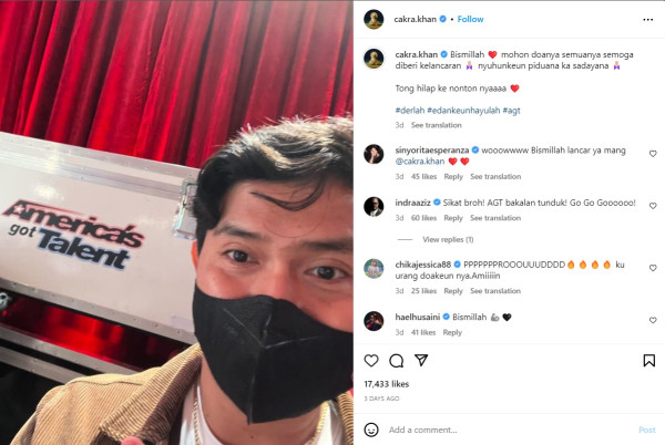 Cakra Khan Ungkap Alasan Ikut America's Got Talent: Saya Ingin Berkembang