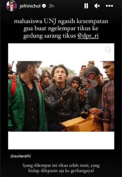 Jefri Nichol Ikut Demo Mahasiswa Tolak UU Cipta Kerja, Netizen Kagum