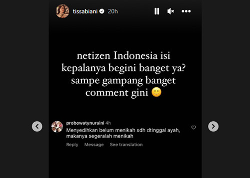 Masih Berduka Pasca Ayah Meninggal, Tissa Biani Malah Dapat Komentar Nyinyir Netizen