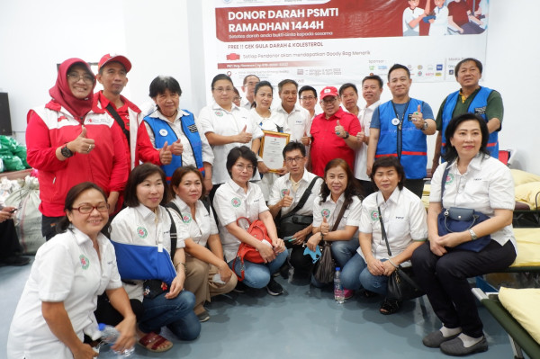 Wujud Kepedulian Sesama, PSMTI Pusat Gelar Donor Darah di Jakarta Barat