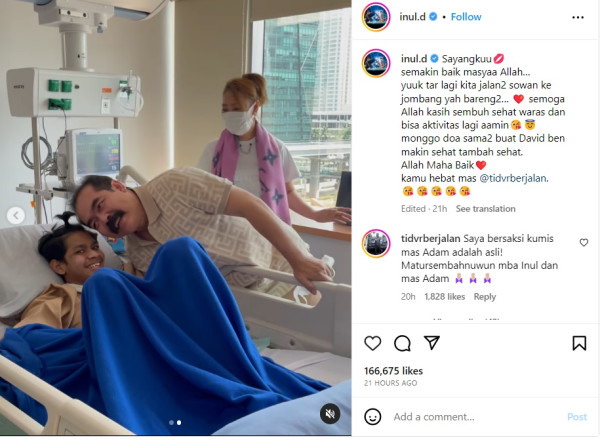 Jenguk David Ozora, Inul Daratista Janjikan Ajak Sowan ke Jombang