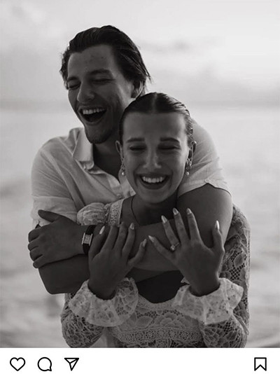 Millie Bobby Brown Resmi Bertunangan dengan Jake Bongiovi