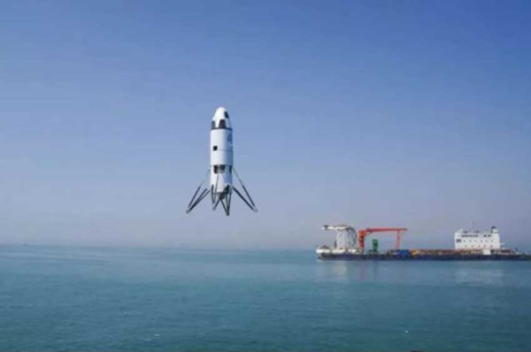 China Lakukan Uji Coba Pendaratan Vertikal dengan Prototipe Roket Bertenaga Jet