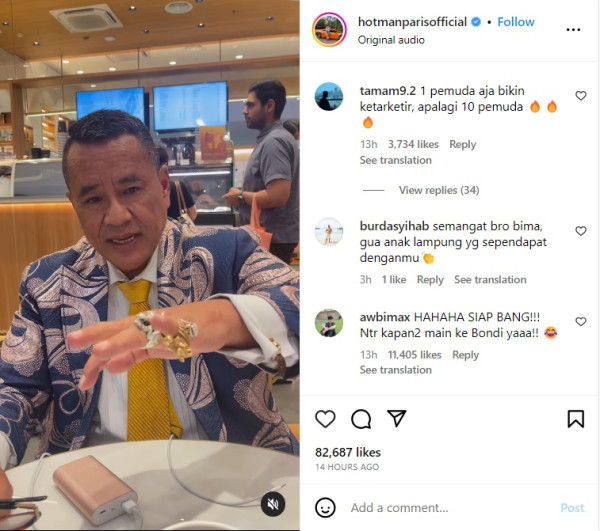 Hotman Paris Siap Bantu TikToker Awbimax yang Dilaporkan usai Kritik Lampung: DM Saya