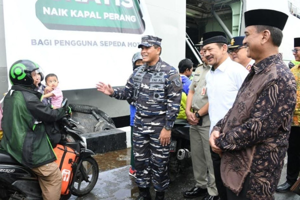 Gandeng TNI AL, BAZNAS Gelar Mudik Gratis dengan Kapal Perang
