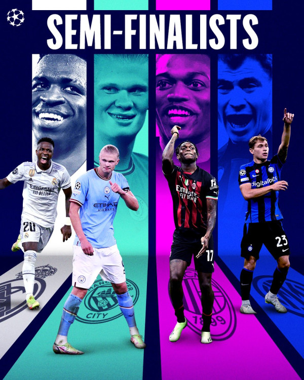 Daftar 4 Tim Lolos ke Semifinal Liga Champions 2022/2023