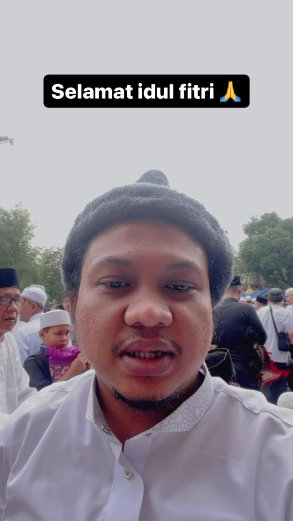 Ikut Rayakan Idul Fitri Hari Ini, Babe Cabiita Tulis Pesan Begini