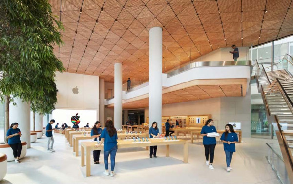 Apple Buka Toko Ritel Pertama di India, Bergaya Arsitektur Unik dan Futuristik