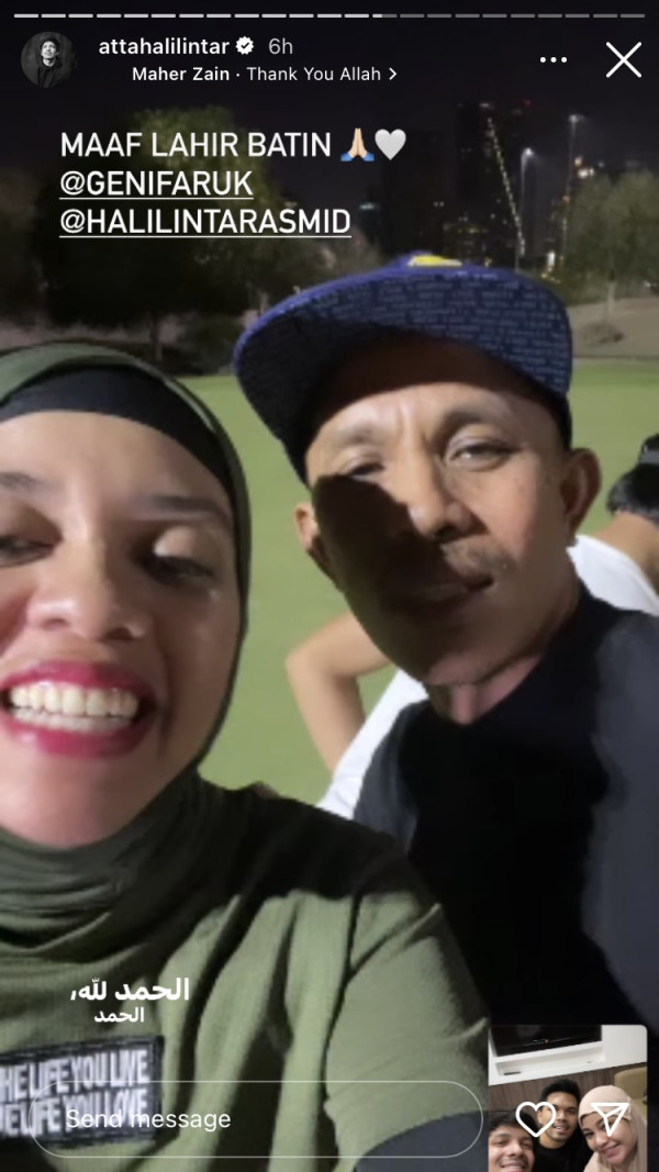 Lebaran dengan Gen Halilintar, Aurel Hermansyah dan Atta Maaf-maafan Lewat Video Call