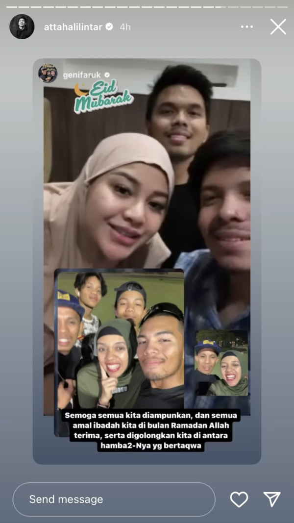 Lebaran dengan Gen Halilintar, Aurel Hermansyah dan Atta Maaf-maafan Lewat Video Call