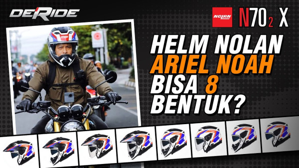 Ini Canggihnya Helm yang Digunakan Ariel Noah saat Mudik Lebaran