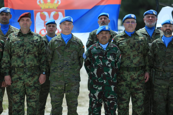 Kolonel Harri Purnomo Hadiri Penyematan Medali Kehormatan kepada Pasukan Perdamaian PBB di Lebanon