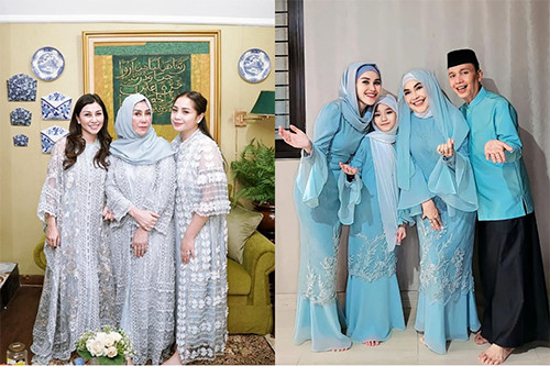 5 Adu Gaya Busana Nagita Slavina vs Ayu Ting Ting di Momen Lebaran 2023