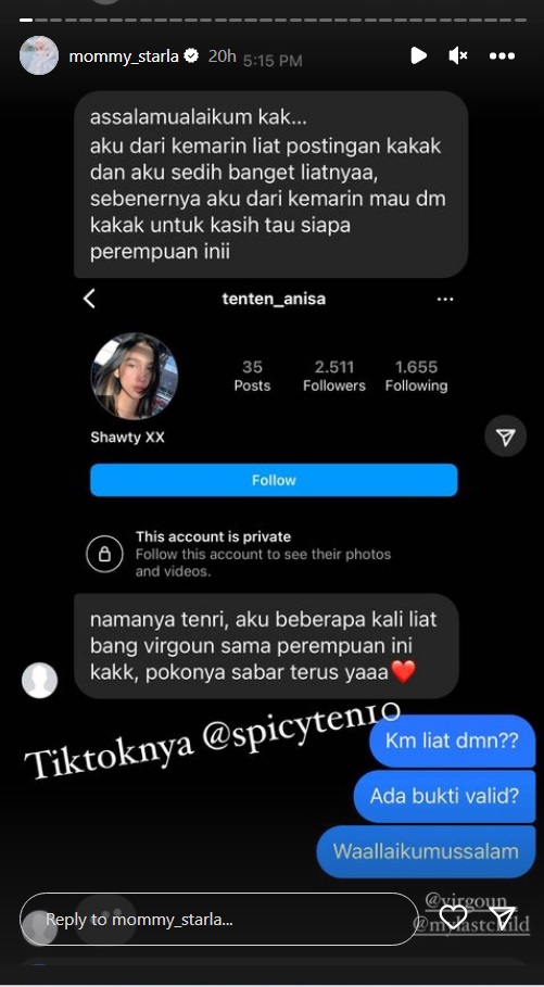 Penyanyi Virgoun Diduga Berselingkuh, Istri Beberkan Bukti