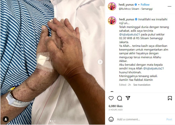 Ucapan Belasungkawa dari Para Artis Mengalir Iringi Kepergian Iqbal Pakula