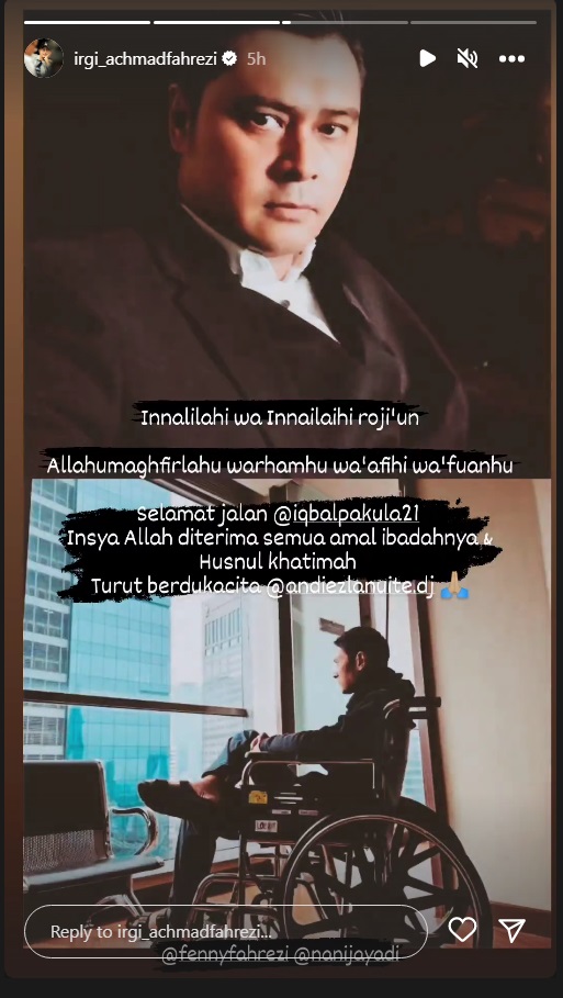 Iqbal Pakula Akan Dimakamkan di TPU Menteng Pulo Hari Ini