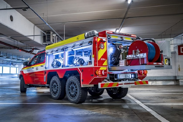 Keren, Toyota Hilux Dimodif Jadi Damkar Spesialis Mobil Listrik yang Terbakar