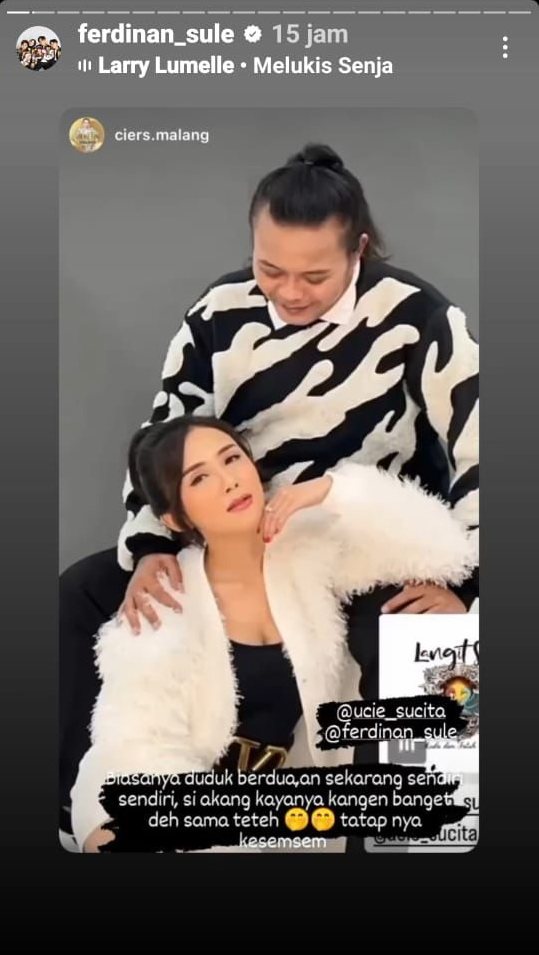 Belum Setahun Menduda, Sule Pamer Kemesraan Bersama Ucie Sucita