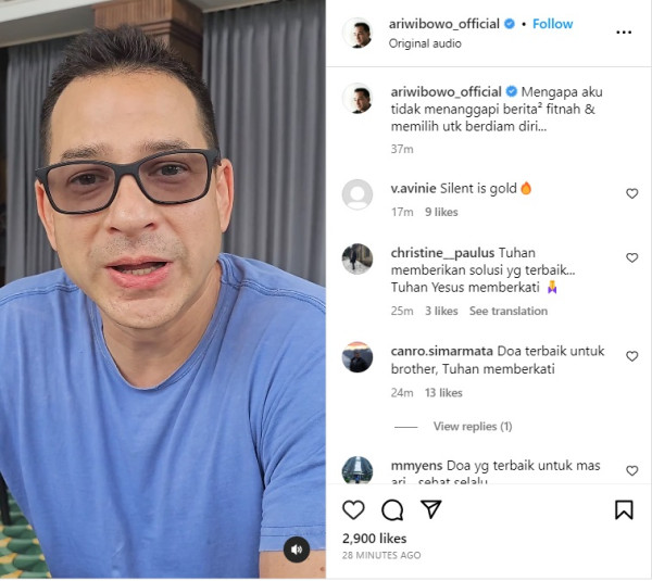 Ari Wibowo Ogah Komentari Pengakuan Inge Anugrah: Aku Memilih Berdiam