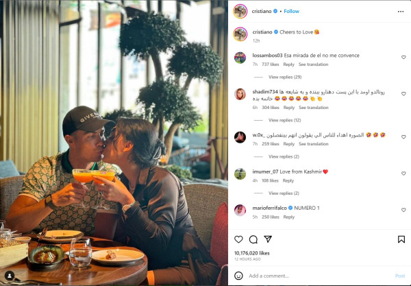 Pamer Foto Cium Georgina Rodriguez, Cristiano Ronaldo Tepis Kabar Putus
