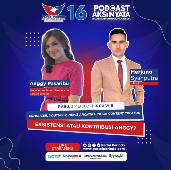 Mengulik News Anchor dan Content Creator Anggy Pasaribu di Podcast Aksi Nyata Hari Ini Pukul 16.00 WIB