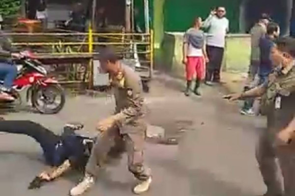 Penertiban PKL di Pasar Anyar Kota Tangerang Ricuh