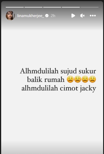 Tidak Ditahan Polda Sumsel, Lina Mukerjee: Alhamdulillah Sujud Syukur Balik Rumah