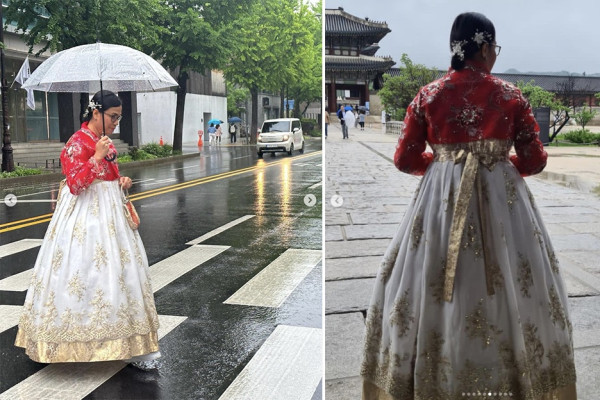Sri Mulyani Mengenakan Baju Tradisional Korea, Hanbok, Netizen: Ibu Bisa Unyu-unyu Juga
