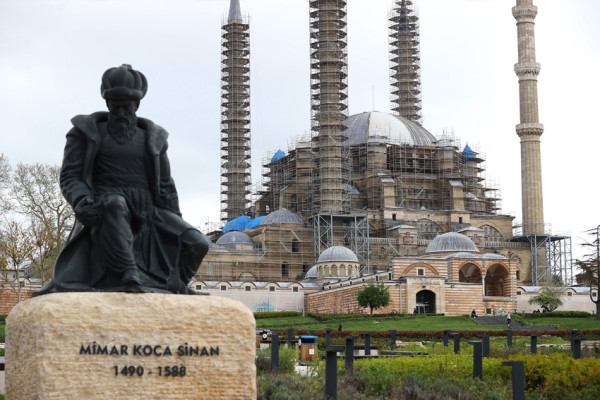 Restorasi Masjid Selimiye Mahakarya Mimar Sinan Masih Berlangsung