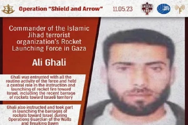 Komandan Roket Jihad Islam Palestina Ali Ghali Tewas Dibombardir Israel